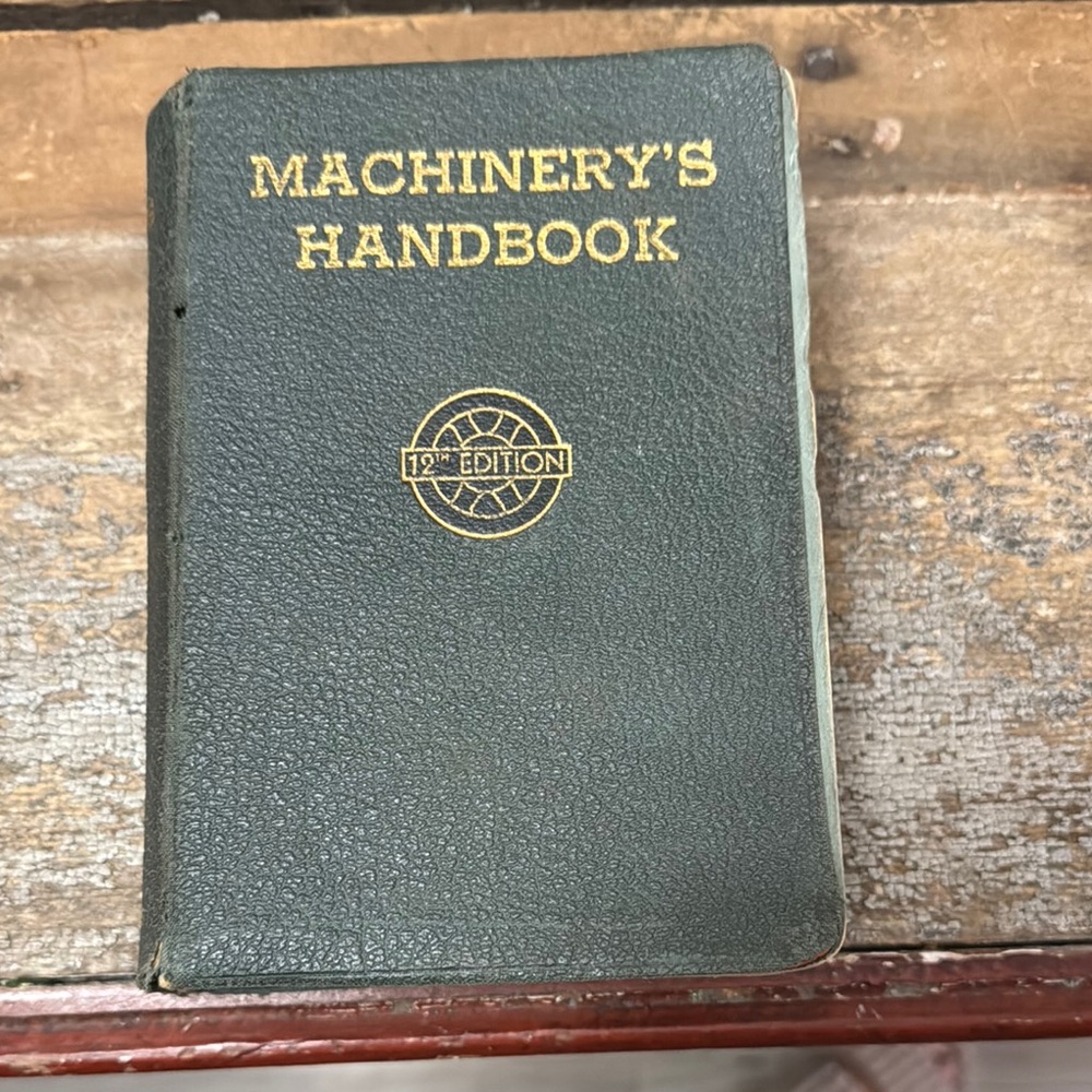 Machinery's Handbook 12th Edition - Black Cover